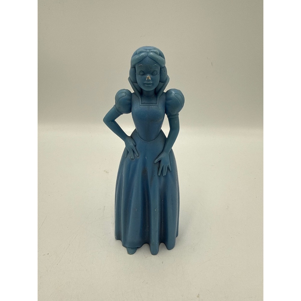 Vintage 1962 Marx Disney Snow White Plastic Figure Blue Walt Disney Prod USA